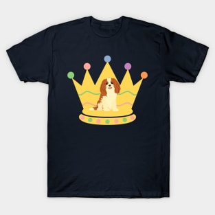 Cavalier King Charles Spaniel and crown T-Shirt